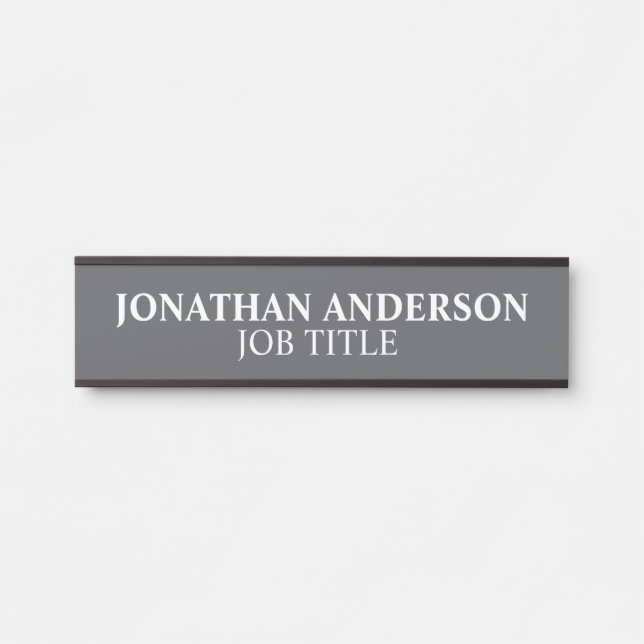 Modern Professional Office Door Sign (Front)