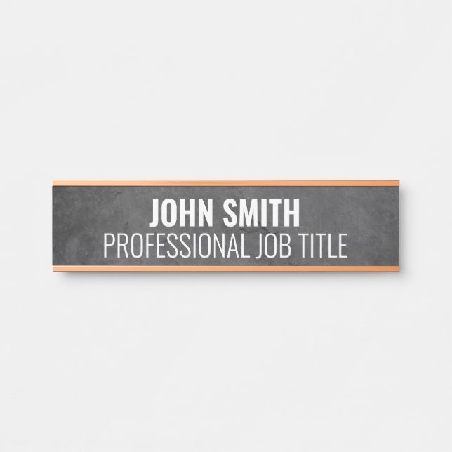 Modern Professional Office Door Sign (Front)