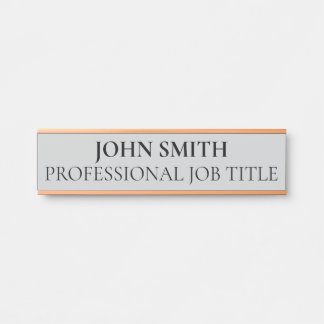 Modern Professional Office Door Sign