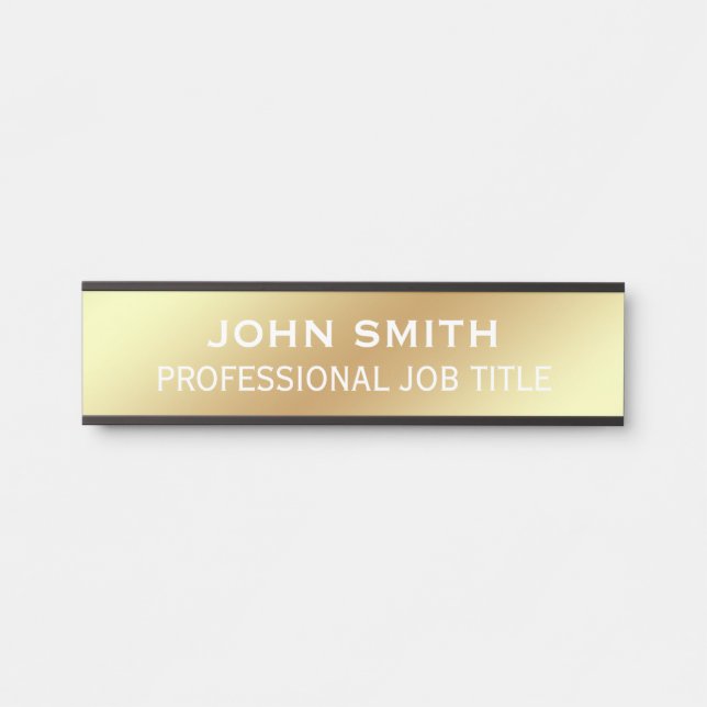 Modern Professional Office Door Sign (Front)