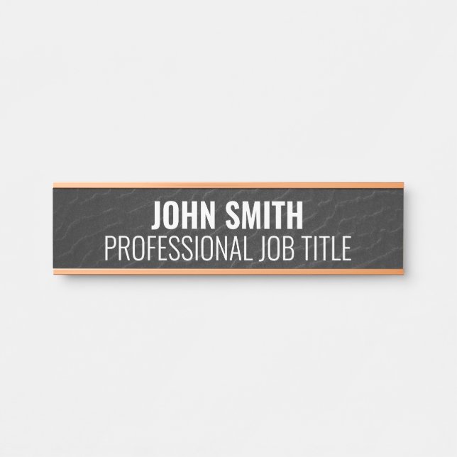 Modern Professional Office Door Sign (Front)