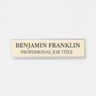 Modern Professional Office Door Sign