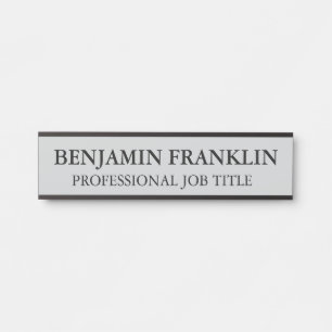 Modern Professional Office Door Sign