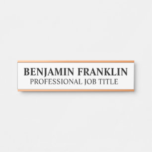 Modern Professional Office Door Sign