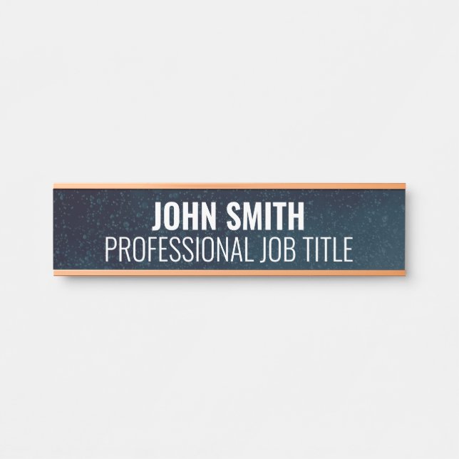 Modern Professional Office Door Sign (Front)