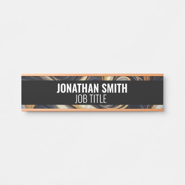 Modern Professional Office Door Sign (Front)