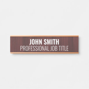Modern Professional Office Door Sign