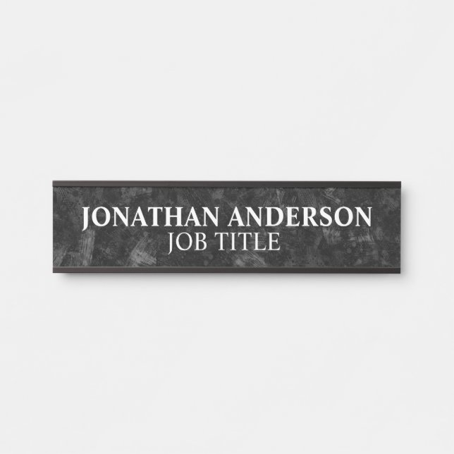 Modern Professional Office Door Sign (Front)