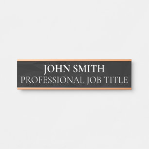 Modern Professional Office Door Sign