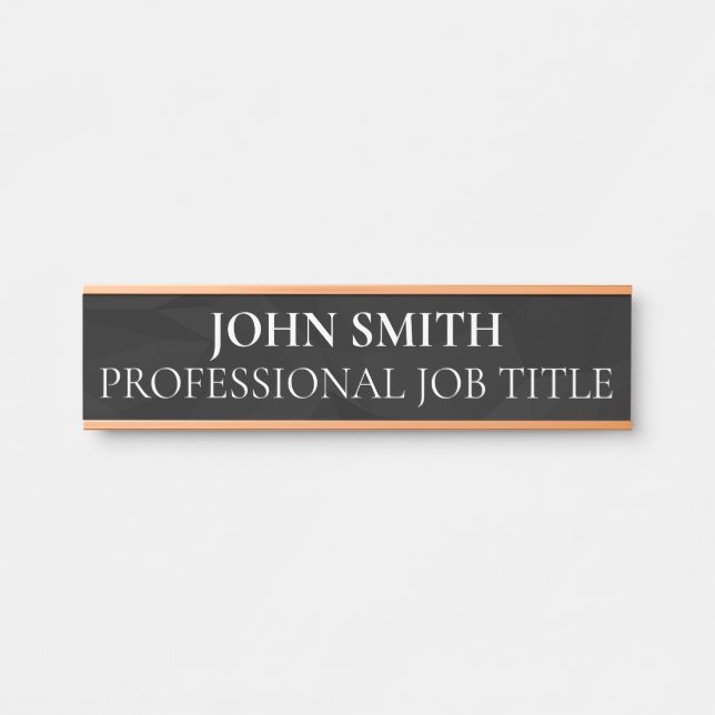 Modern Professional Office Door Sign (Front)