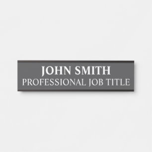 Modern Professional Office Door Sign