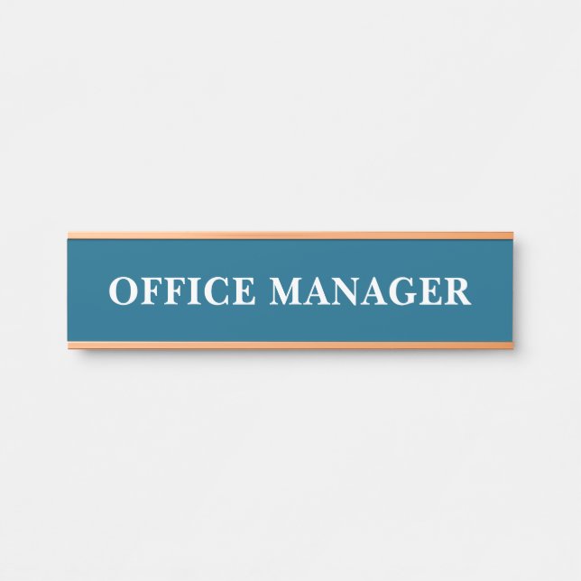 Modern Professional Office Door Sign (Front)