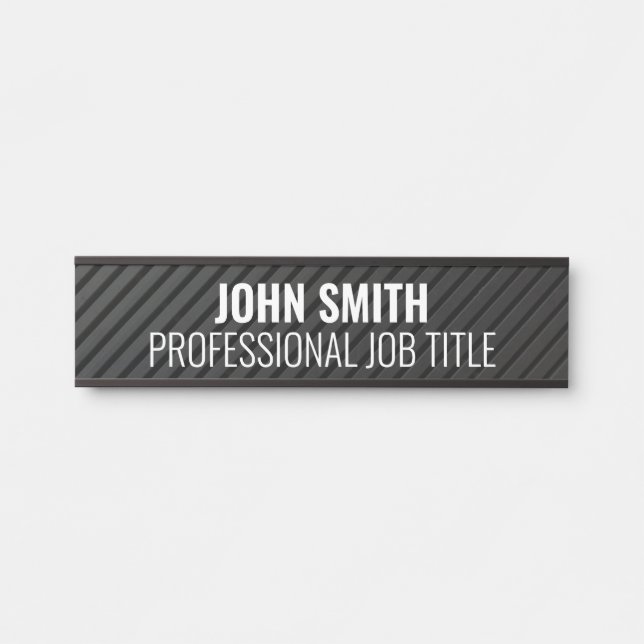 Modern Professional Office Door Sign (Front)