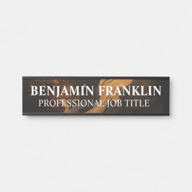 Modern Professional Office Door Sign (Front)