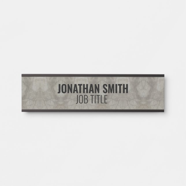 Modern Professional Office Door Sign (Front)