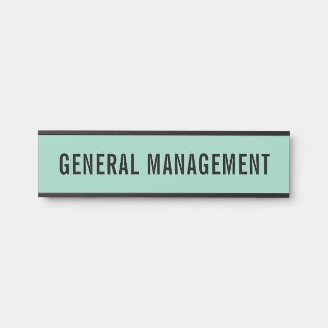 Modern Professional Office Door Sign (Front)