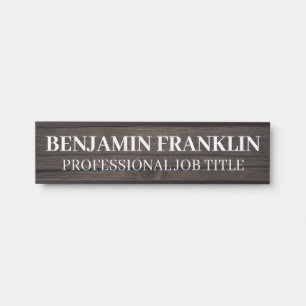 Modern Professional Office Door Sign