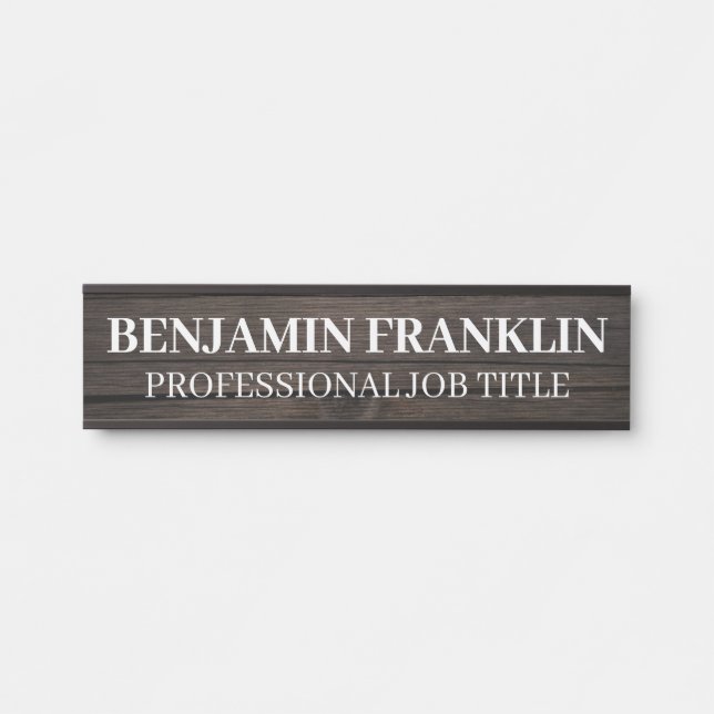 Modern Professional Office Door Sign (Front)