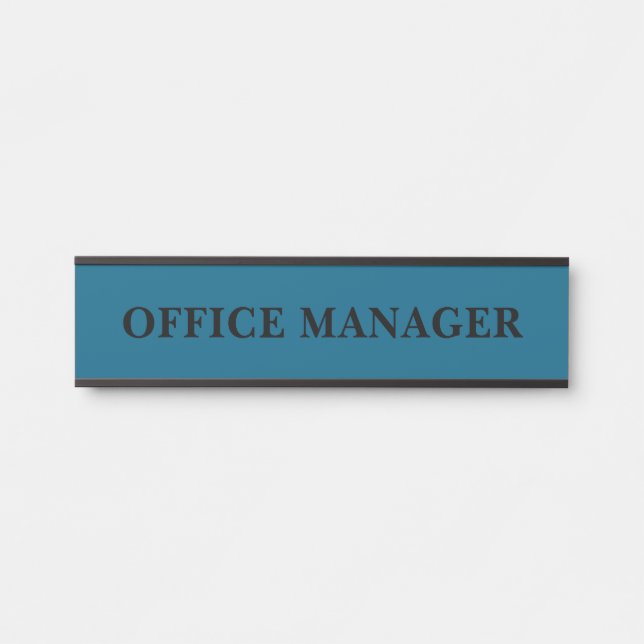 Modern Professional Office Door Sign (Front)