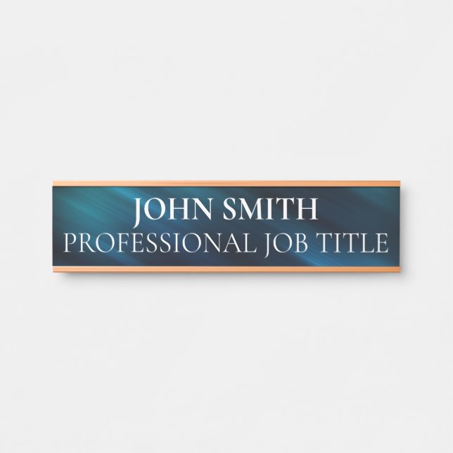 Modern Professional Office Door Sign (Front)