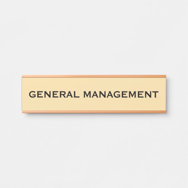 Modern Professional Office Door Sign Name Plate (Front)