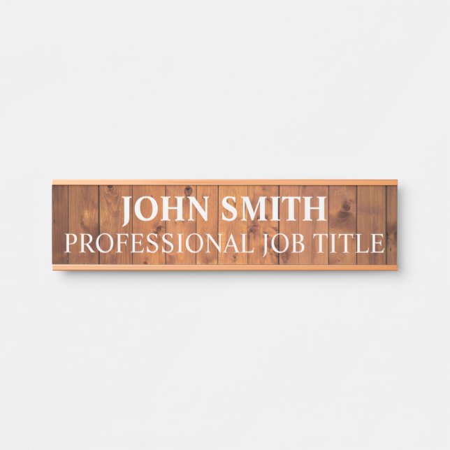 Modern Professional Office Door Sign Name Plate (Front)