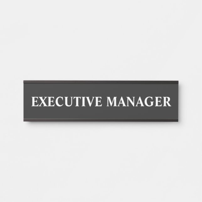 Modern Professional Office Door Sign Name Plate (Front)