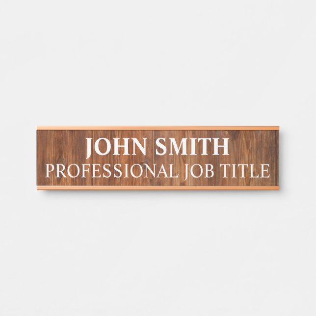 Modern Professional Office Door Sign Name Plate (Front)