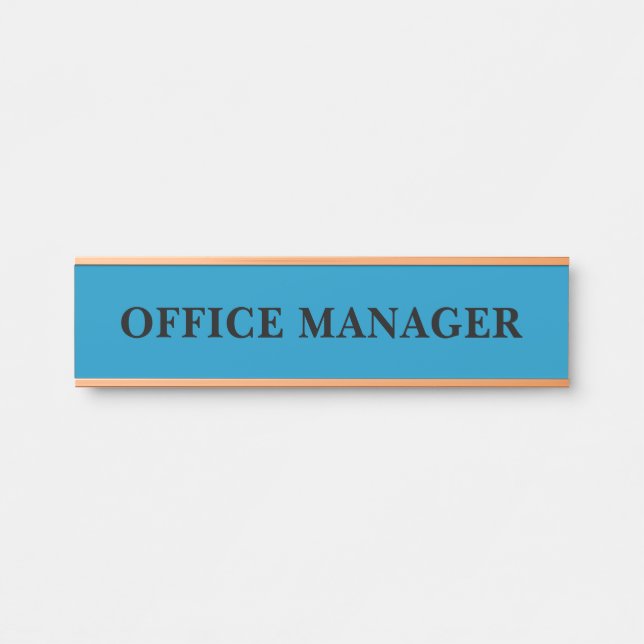 Modern Professional Office Door Sign Name Plate (Front)