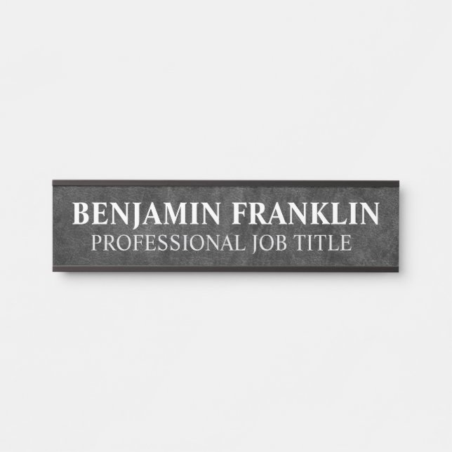 Modern Professional Office Door Sign Name Plate (Front)