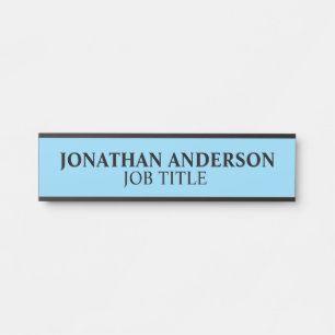 Modern Professional Office Door Sign Name Plate