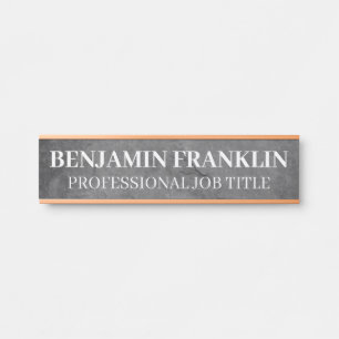 Modern Professional Office Door Sign Name Plate