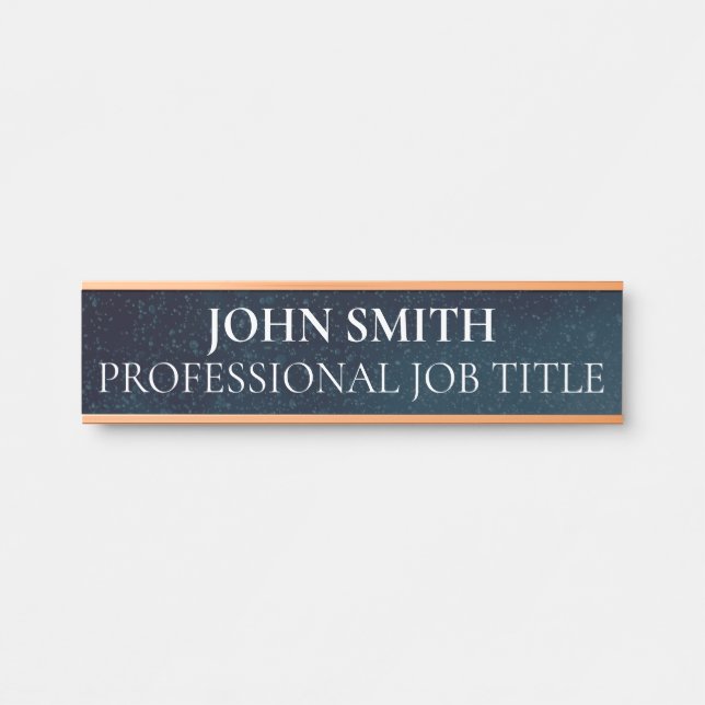 Modern Professional Office Door Sign Name Plate (Front)