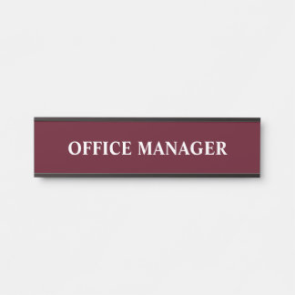 Modern Professional Office Door Sign Name Plate