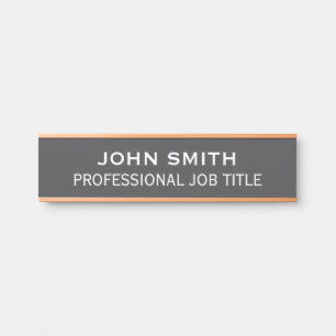 Modern Professional Office Door Sign Name Plate