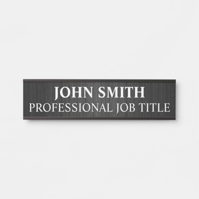 Modern Professional Office Door Sign Name Plate (Front)