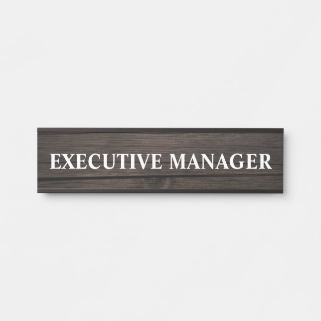 Modern Professional Office Door Sign Name Plate (Front)