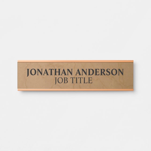 Modern Professional Office Door Sign Name Plate (Front)