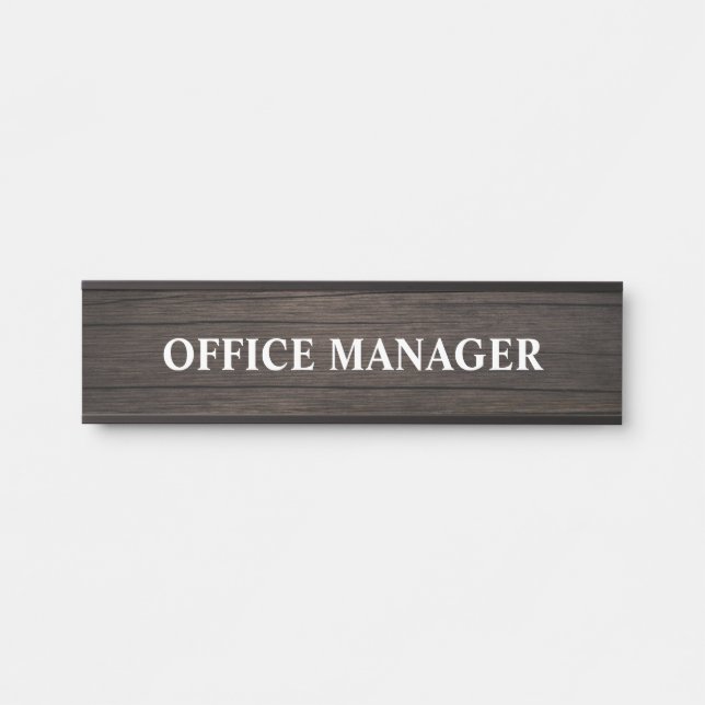 Modern Professional Office Door Sign Name Plate (Front)