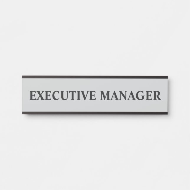 Modern Professional Office Door Sign Name Plate (Front)