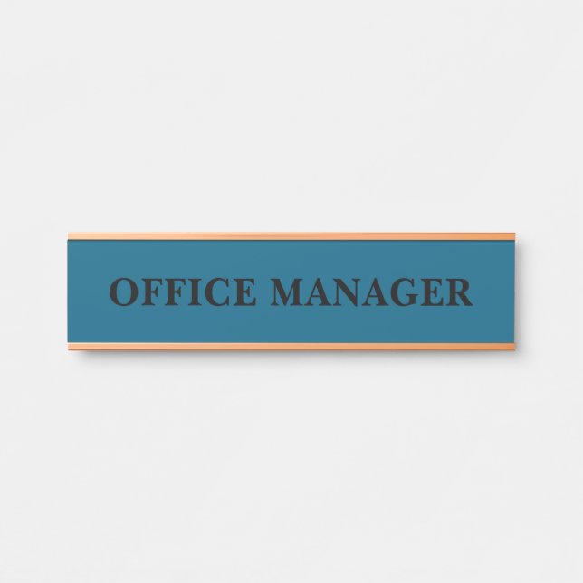 Modern Professional Office Door Sign Name Plate (Front)