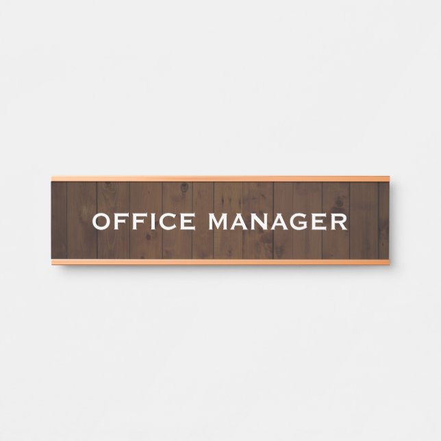 Modern Professional Office Door Sign Name Plate (Front)