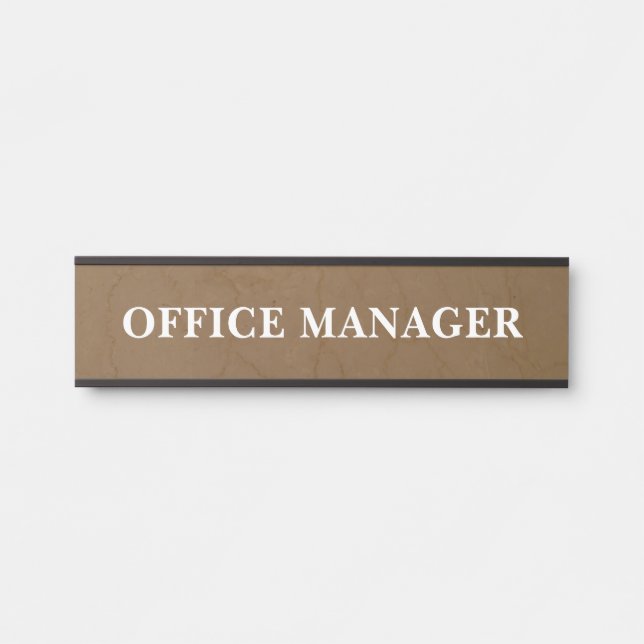 Modern Professional Office Door Sign Name Plate (Front)