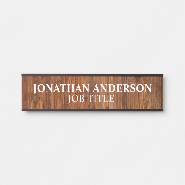 Modern Professional Office Door Sign Name Plate (Front)