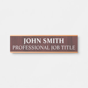 Modern Professional Office Door Sign Name Plate