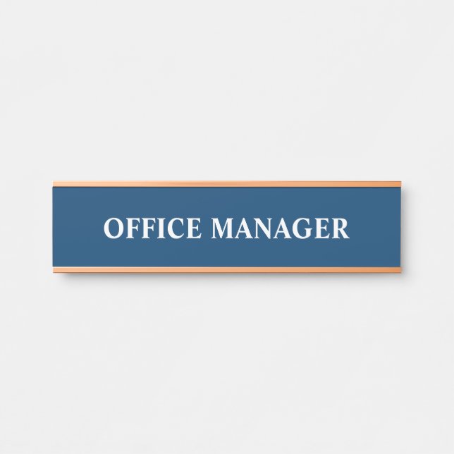 Modern Professional Office Door Sign Name Plate (Front)