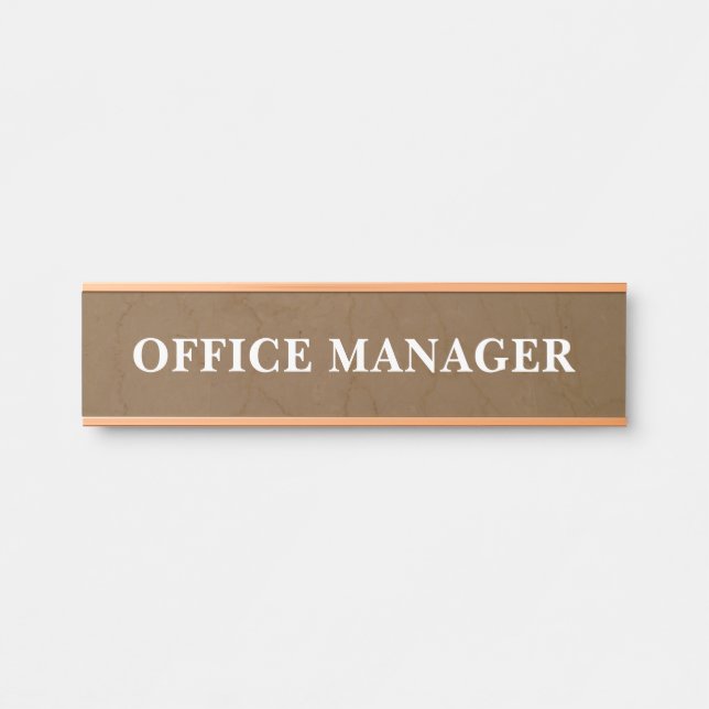 Modern Professional Office Door Sign Name Plate (Front)