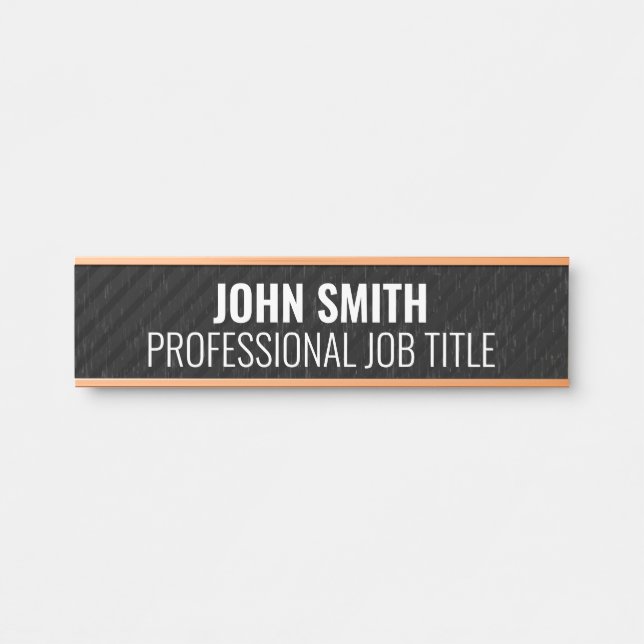 Modern Professional Office Door Sign Name Plate (Front)