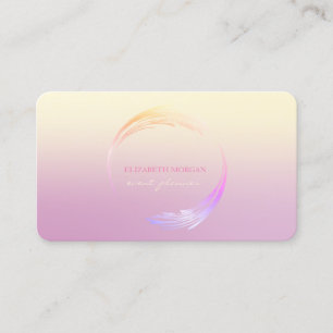 Modern Professional Ombre Geometric Business Card