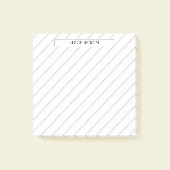 Modern Professional Personalised Name Post-it Notes (Creator Uploaded)